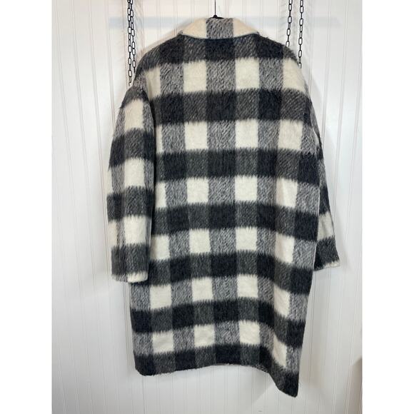 NWT J. Crew Sold Out Relaxed Topcoat Italian Brushed Buffalo Ccheck Size XL - Picture 4 of 9